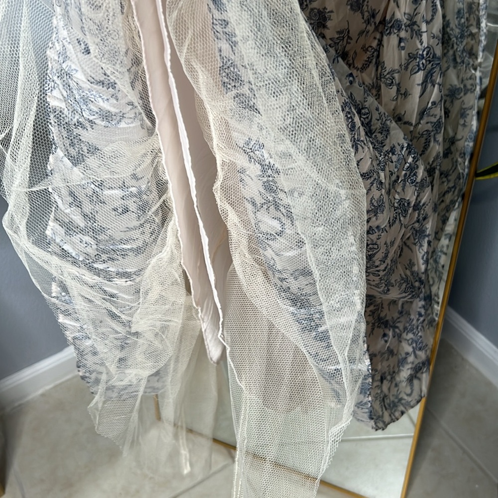 House of CB 'Bennett' English Porcelain Print Strapless Sundress NWOT - Picture 7 of 9